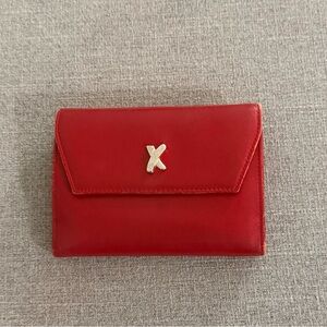PALOMA PICASSO Red Leather Wallet With Coin Pouch in Perfect Condition